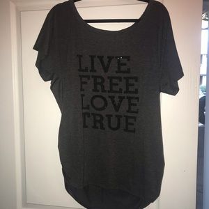Plus size. Black/gray T-shirt